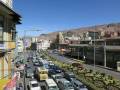 Centrum La Pazu, dopravní zácpy jsou celý den.